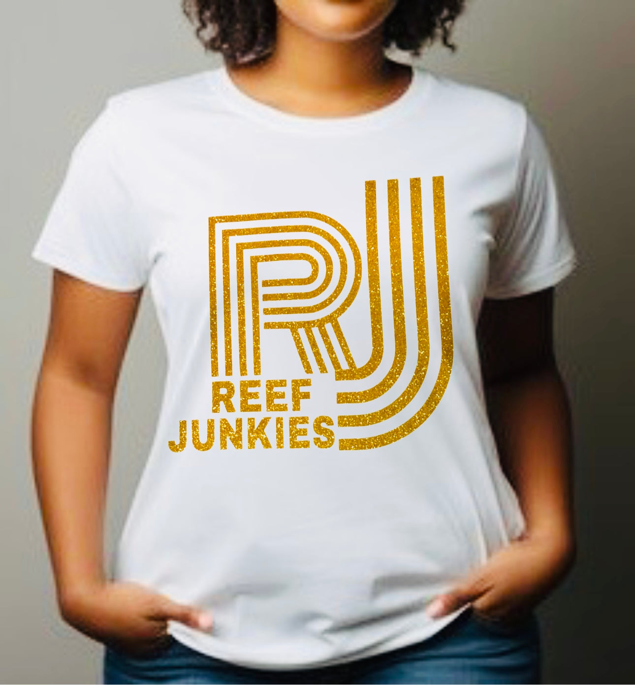 NEW UNISEX REEF JUNKIES SPARKLE TEE