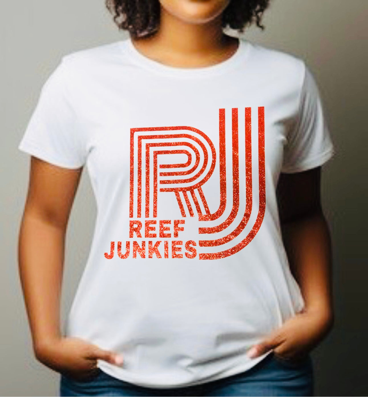 NEW UNISEX REEF JUNKIES SPARKLE TEE