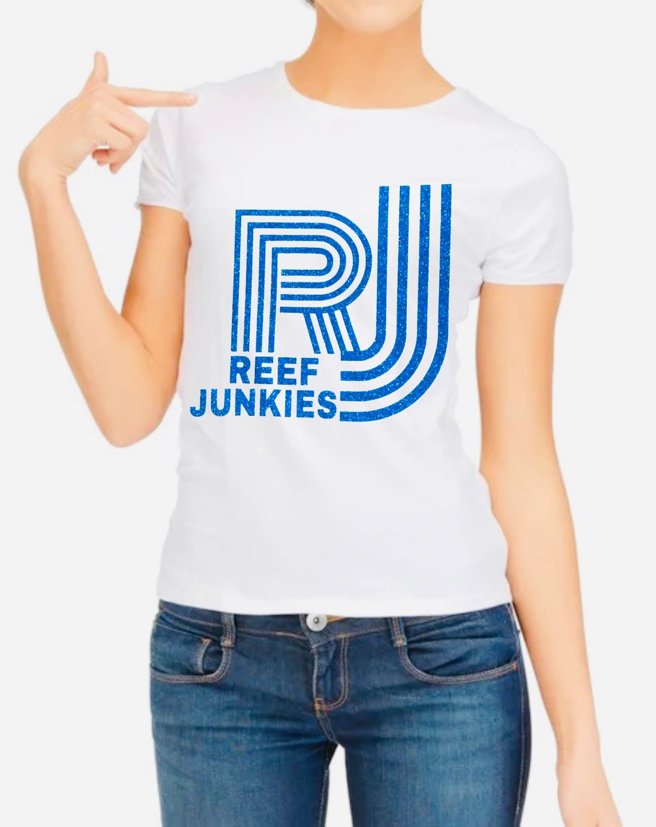 NEW UNISEX REEF JUNKIES SPARKLE TEE