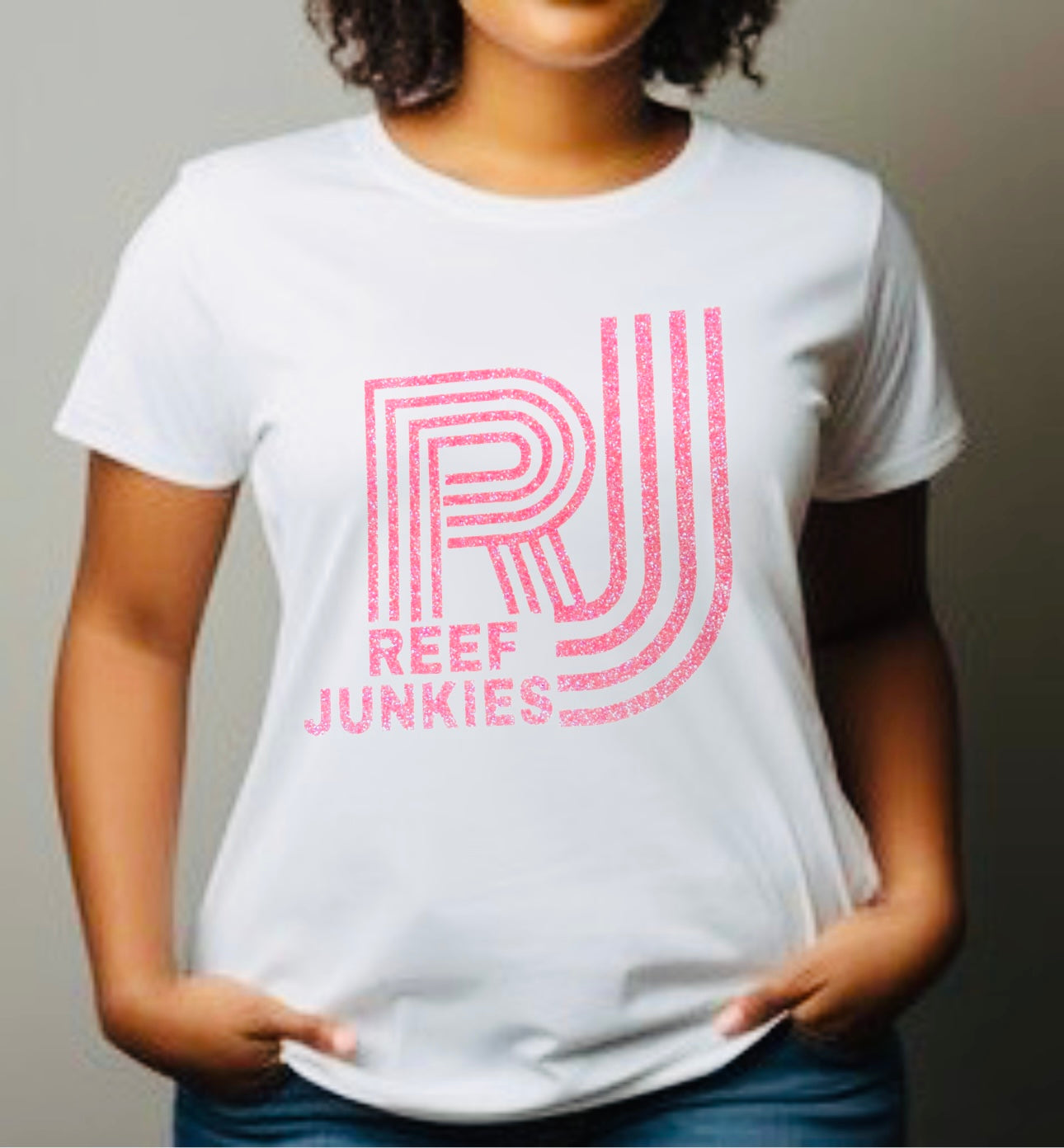 NEW UNISEX REEF JUNKIES SPARKLE TEE