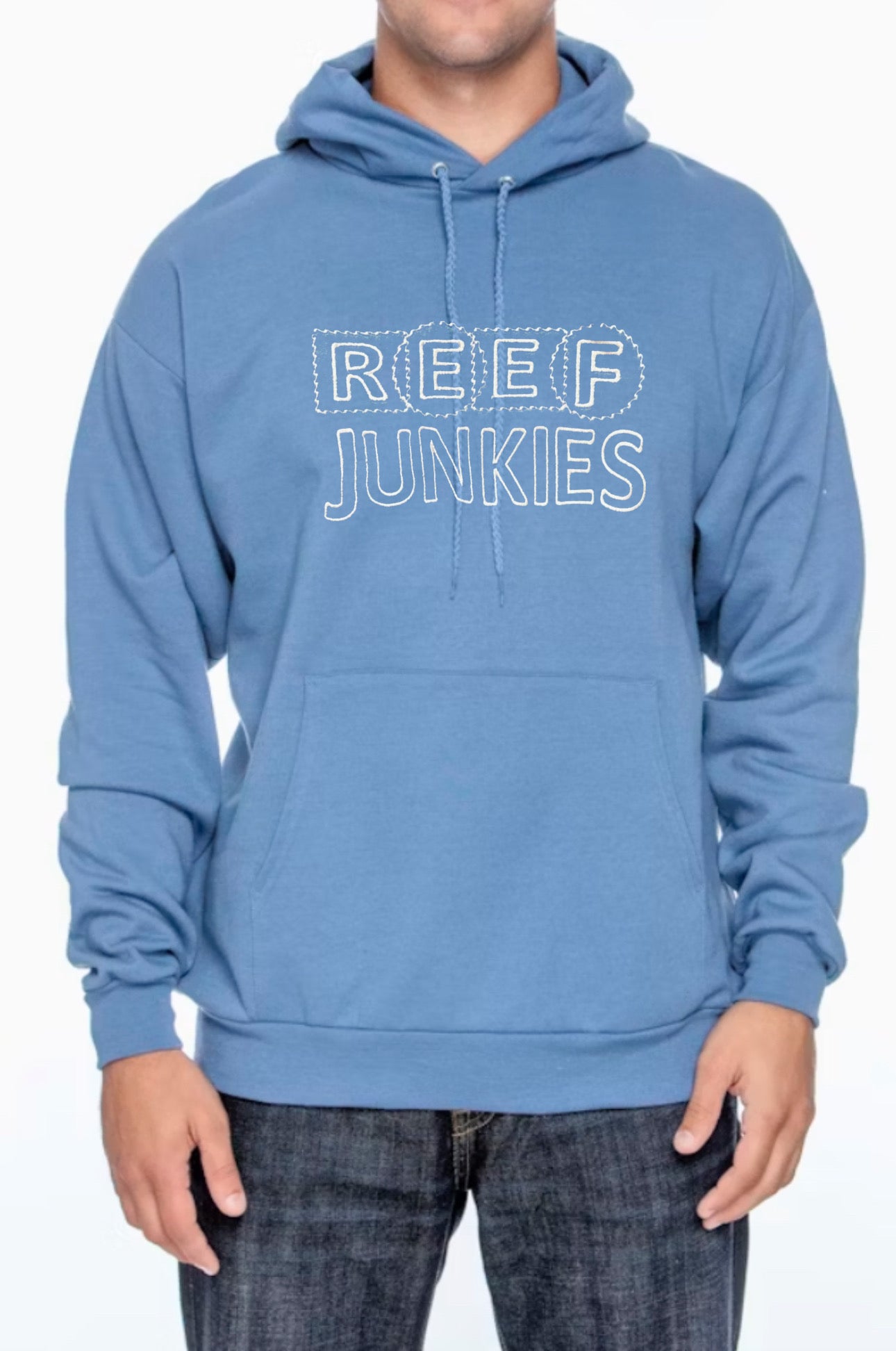 NEW UNISEX REEF JUNKIES EMBROIDERY HOODIE